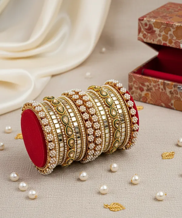 Gold_Sneha_Antique_And_Kundan_Indian_Punjabi_Kada_Bangles_Chuda_Set_For_Women