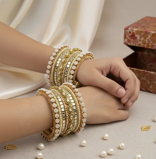 Gold_Sneha_Antique_And_Kundan_Indian_Punjabi_Kada_Bangles_Chuda_Set_For_Women