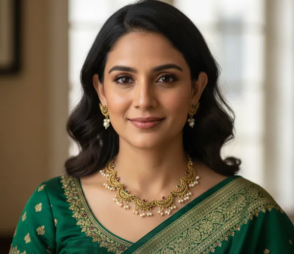 Traditional_Gold_Temple_Necklace_Set_with_Pearl_Drops_&_Color_Stones
