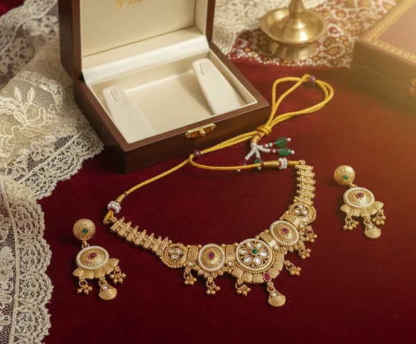 Gold_Finish_Temple_Necklace_Set_with_Ruby-Emerald_Stones