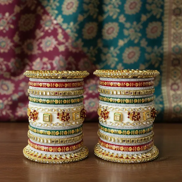 White_Samyukta_Pearl_&_Ed_Studs_The_Perfect_Bridal_Chura_Set_For_Women