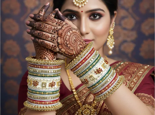 White_Samyukta_Pearl_&_Ed_Studs_The_Perfect_Bridal_Chura_Set_For_Women