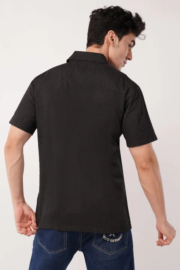 Black_Premium_Striped_Zip-Up_Shirt_For_Men