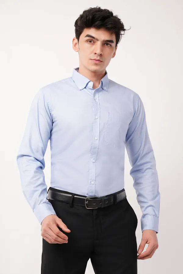 Sky_Blue_Premium_Classic_Oxford_Shirt_For_Men