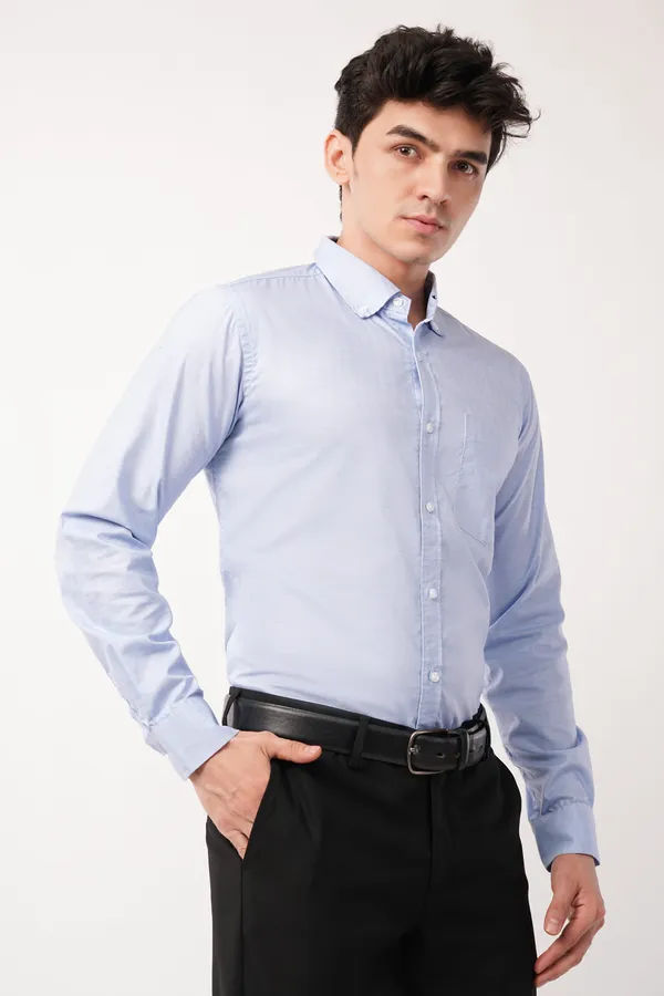 Sky_Blue_Premium_Classic_Oxford_Shirt_For_Men