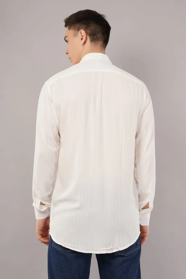 White_Classic_Full_Sleeve_Shirt_For_Men