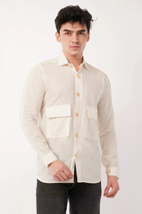 Off-White_Double_Pocket_Full_Sleeves_Shirt_For_Men