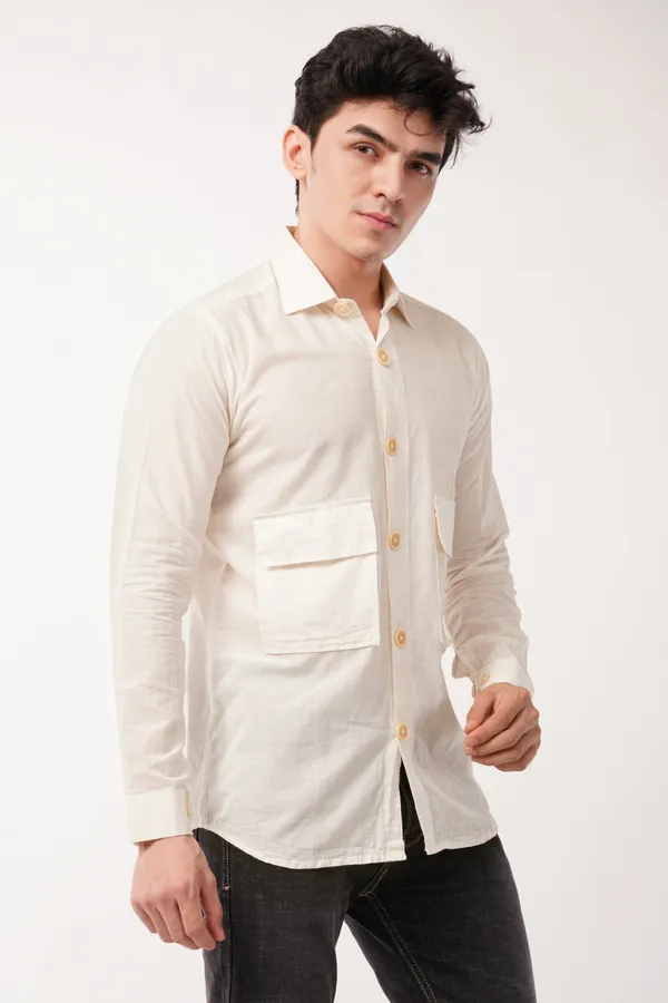 Off-White_Double_Pocket_Full_Sleeves_Shirt_For_Men