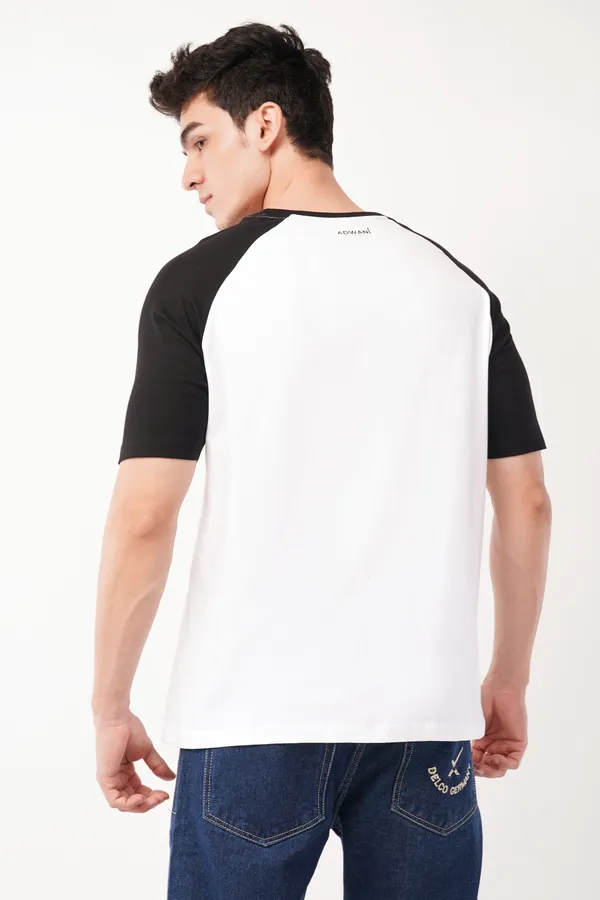 White_&_Black_Essential_Raglan_T-Shirt_For_Men