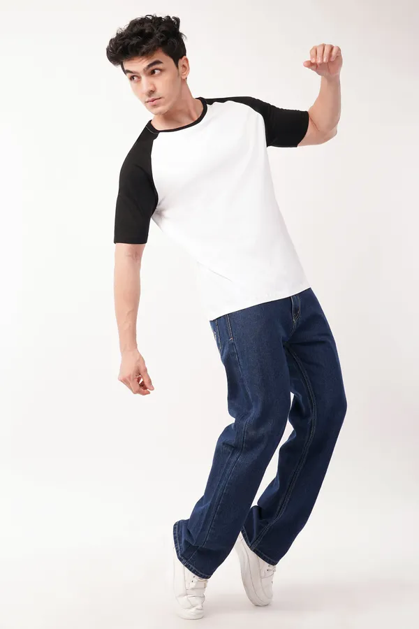 White_&_Black_Essential_Raglan_T-Shirt_For_Men