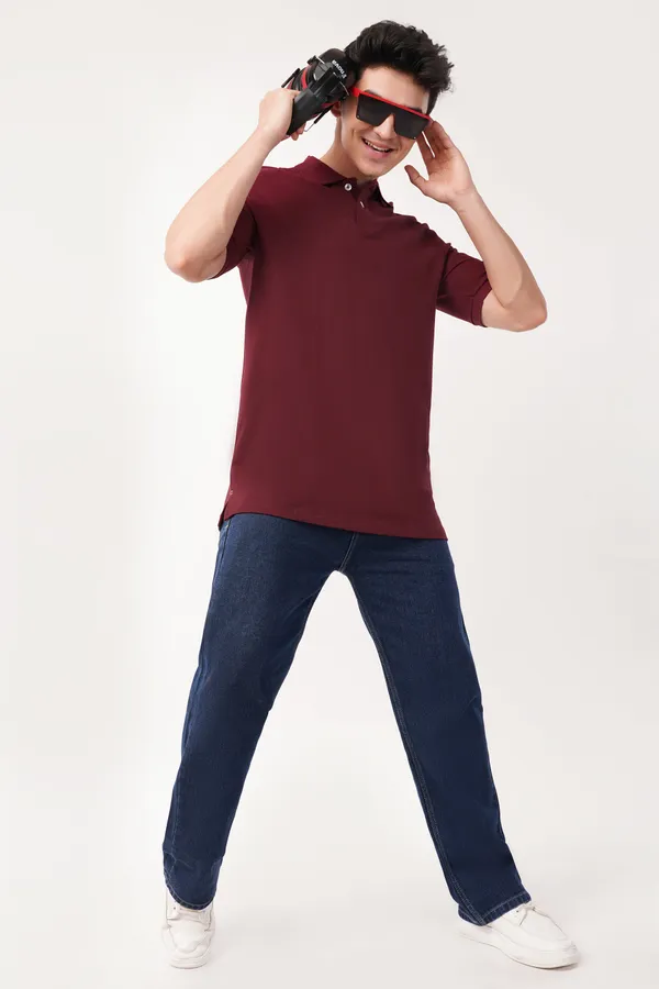 Maroon_Premium_Polo_T-Shirt_For_Men