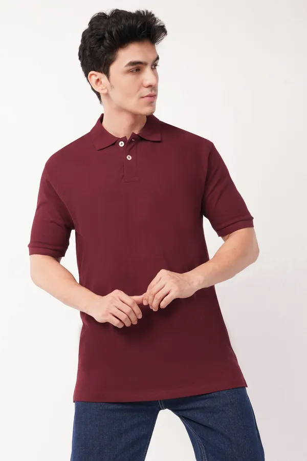 Maroon_Premium_Polo_T-Shirt_For_Men