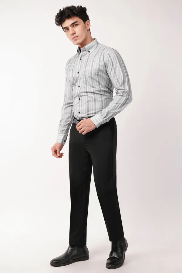 Grey_Modern_Watercolor_Striped_Shirt_For_Men