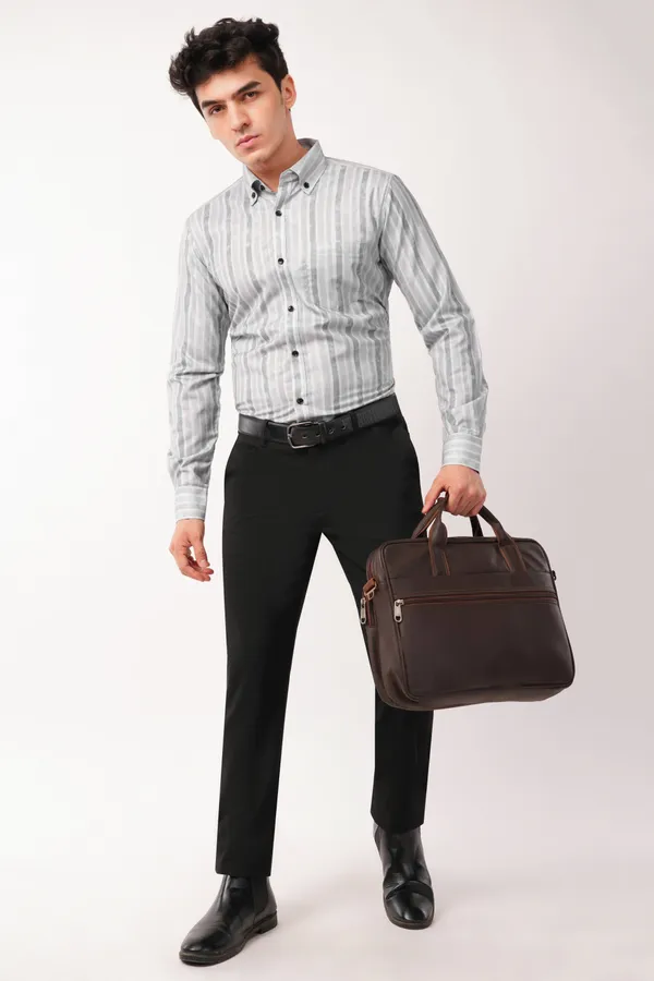 Grey_Modern_Watercolor_Striped_Shirt_For_Men