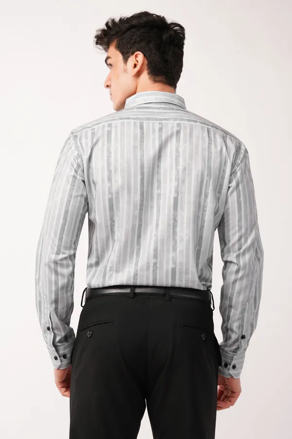 Grey_Modern_Watercolor_Striped_Shirt_For_Men