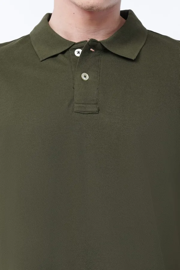 Olive_Green_Premium_Polo_T-Shirt_For_Men