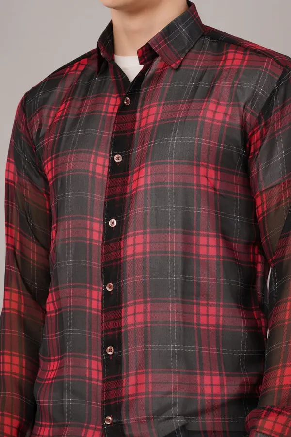 Red_&_Black_Checkered_Casual_Shirt_For_Men
