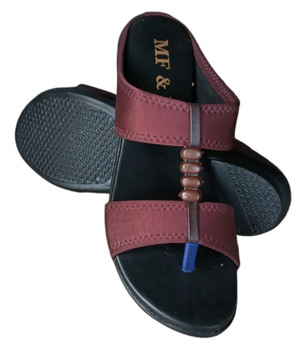 Marun__3_Moti__Faux_Leather_Premium_&_Elegant_Casual_Sandal_For_Women