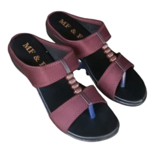 Marun__3_Moti__Faux_Leather_Premium_&_Elegant_Casual_Sandal_For_Women