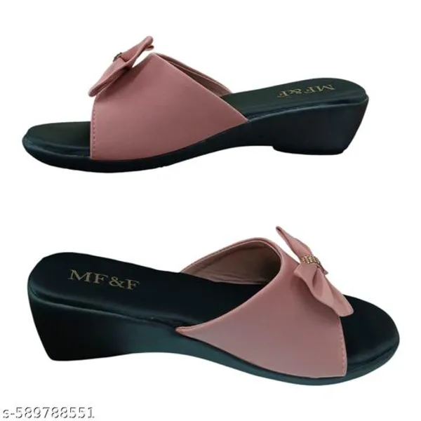 Pink_Slidar_Batrfly__Faux_Leather_Slippers_For_Women