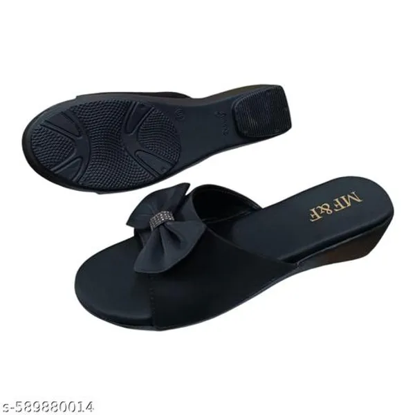 Black_Slider_Batarfly_Faux_Leather_Heels_For_Women