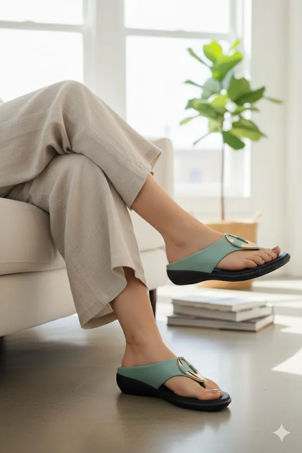 Green_(Anda_Bukal)_Faux_Leather_Flats_For_Women