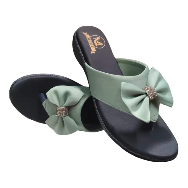 Green_Batarfly_Faux_Leather_Premium_&_Elegant_Casual_Sandal_For_Women