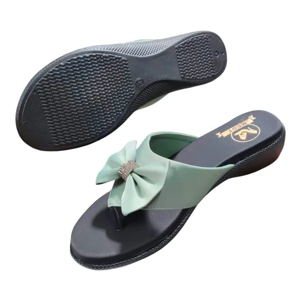 Green_Batarfly_Faux_Leather_Premium_&_Elegant_Casual_Sandal_For_Women