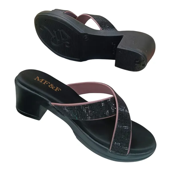 Black_Cross_Pata_Faux_Leather_Premium_&_Elegant_Casual_Sandal_For_Women