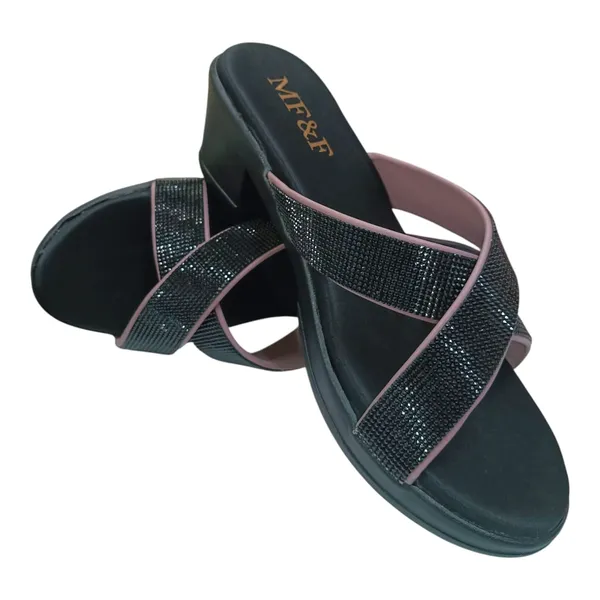 Black_Cross_Pata_Faux_Leather_Premium_&_Elegant_Casual_Sandal_For_Women