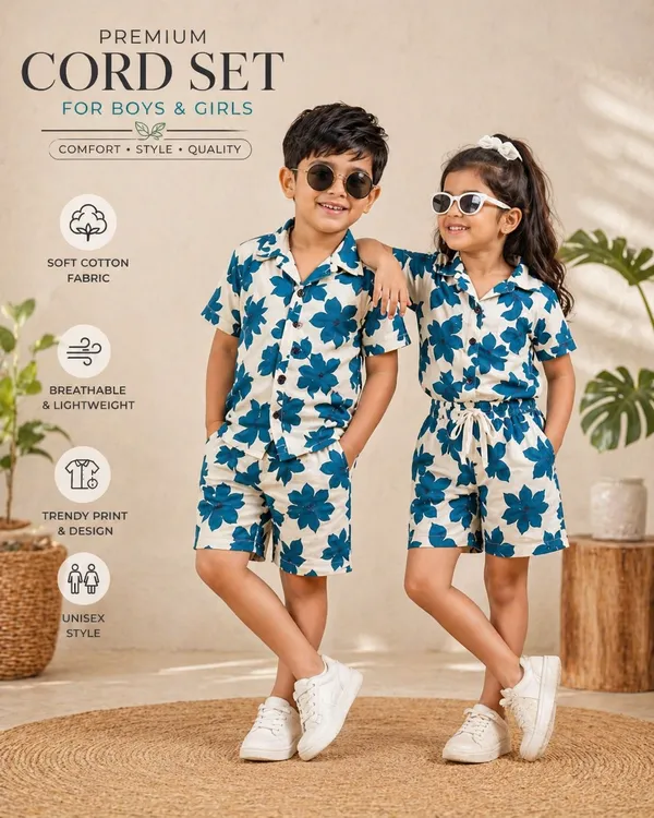 White_And_Blue_Cotton_Premium_Coord_Set_For_Kids