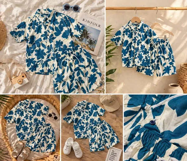 White_And_Blue_Cotton_Premium_Coord_Set_For_Kids