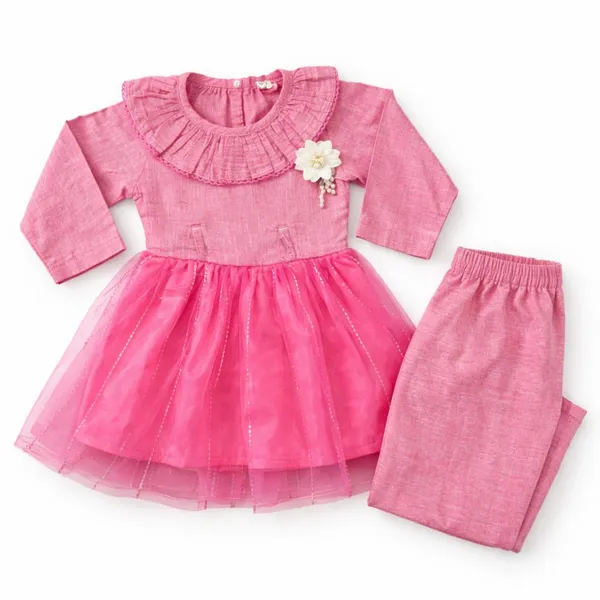 Pink_Cotton_Premium_Coord_Set_For_Kids