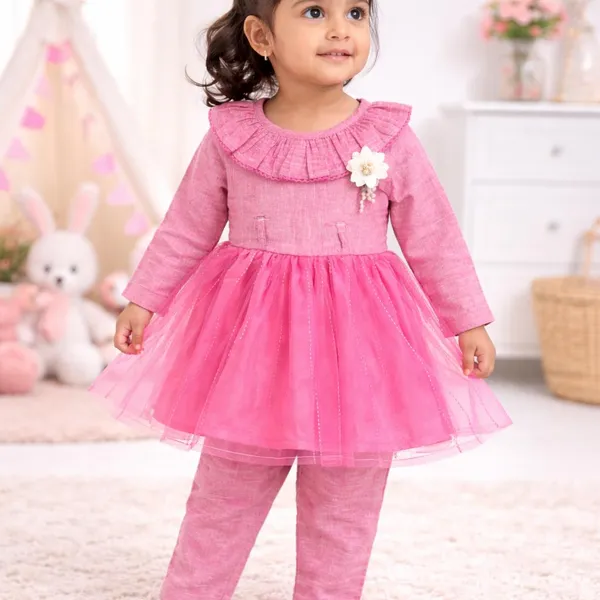 Pink_Cotton_Premium_Coord_Set_For_Kids