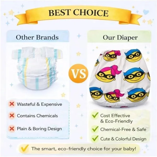 Multicolor_Reusable_Diaper_(2_Pieces),_Black_&_White_Combination