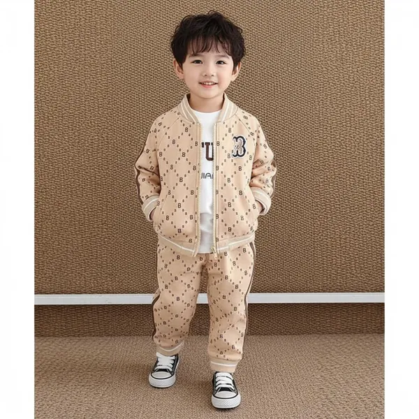 Yellow_And_Beige_Cotton_Blend_Premium_Winter_Wear_For_Kids_(Pack_Of_2)