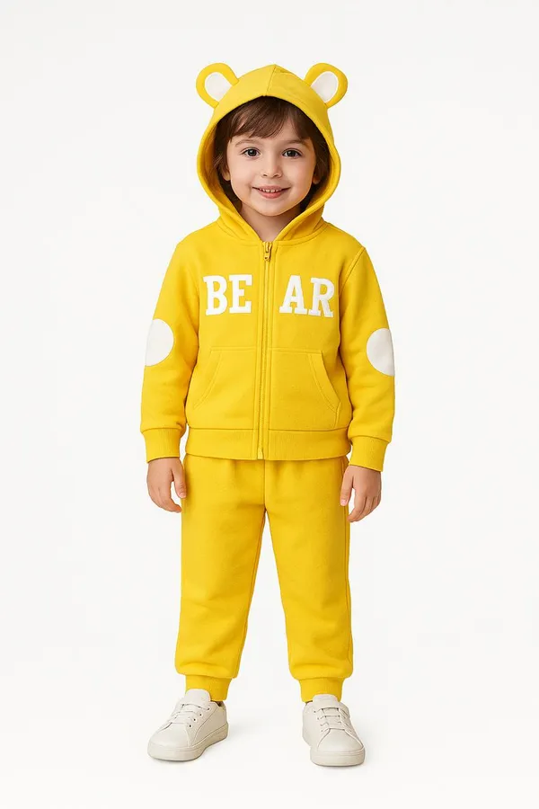 Yellow_And_Beige_Cotton_Blend_Premium_Winter_Wear_For_Kids_(Pack_Of_2)