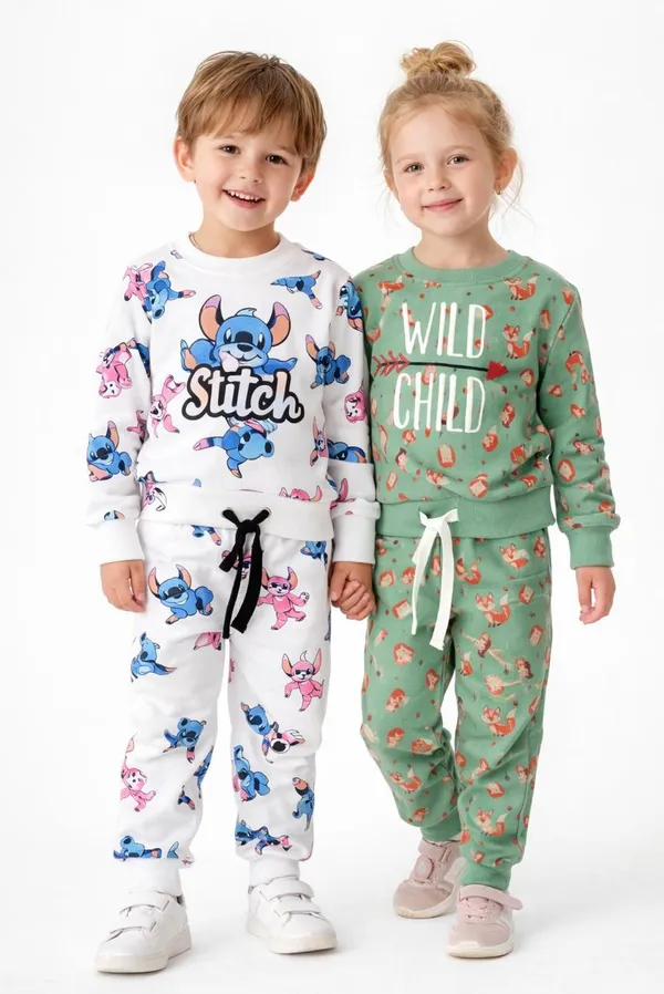 Green_And_White_Cotton_Blend_Premium_Winter_Wear_For_Kids