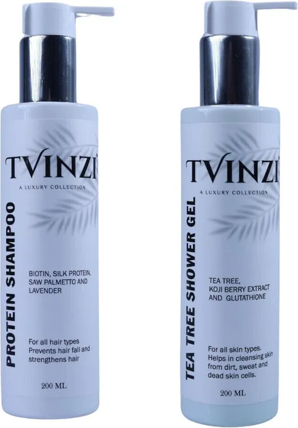 Pack_of_2_Protein_Shampoo-(200ML)_And_Tea_Tree_Shower_Gel-(200ML)_Combo_Kit