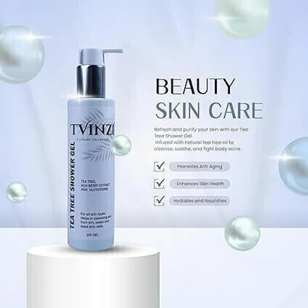 Pack_Of_2_Tea_Tree_Shower_Gel-(200ML)_And_De-Tan-Scrub-(50Gm)_Combo_Kit