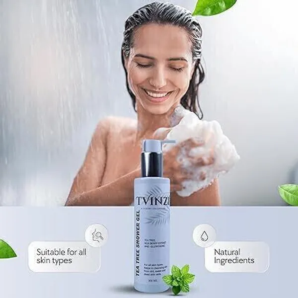 Pack_Of_2_Tea_Tree_Shower_Gel-(200ML)_And_De-Tan-Scrub-(50Gm)_Combo_Kit