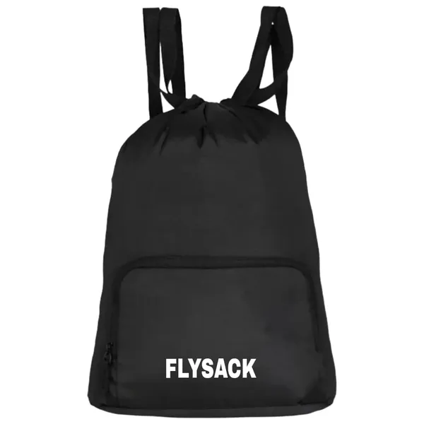 Drawstring_Backpack,_Royal_Blue_With_Black_Straps,_Lightweight_Sports_Gym_Bag_Front_Zipper_Pocket