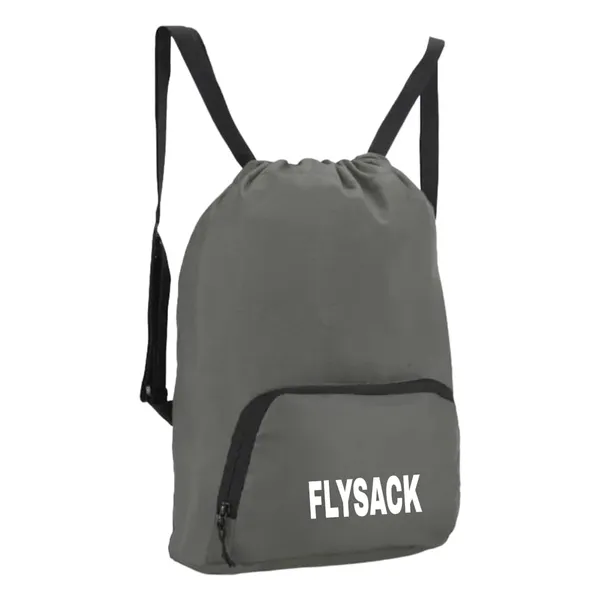 Drawstring_Backpack,_Royal_Blue_With_Black_Straps,_Lightweight_Sports_Gym_Bag_Front_Zipper_Pocket