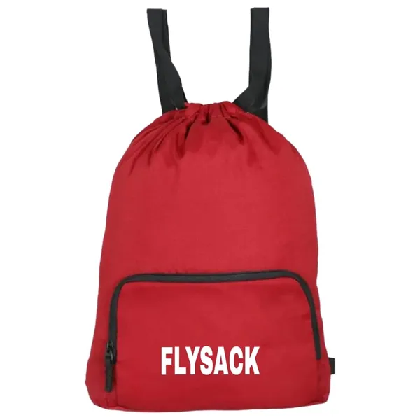 Drawstring_Backpack,_Royal_Blue_With_Black_Straps,_Lightweight_Sports_Gym_Bag_Front_Zipper_Pocket