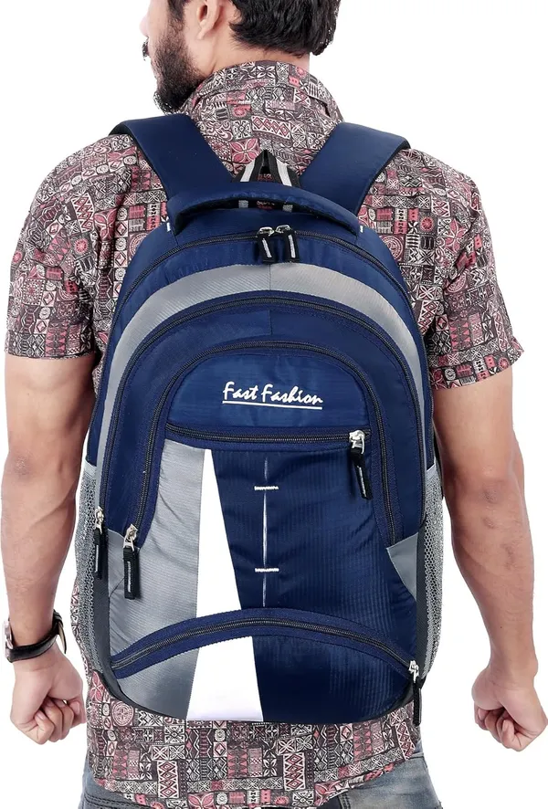 30L_Laptop_Backpack_Medium_Bagpack_School_College_Travel_Bag_Office_Bag,Blue_&_Grey