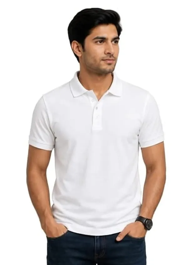 White_Casual_Polo_T-Shirt_for_Men