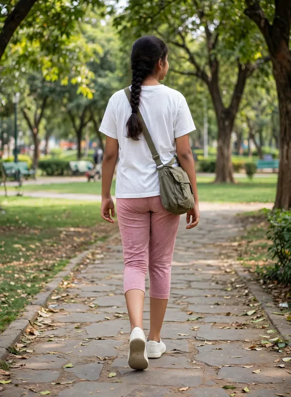 Pink_Cropped_Fit_Capri_Pants_for_Women