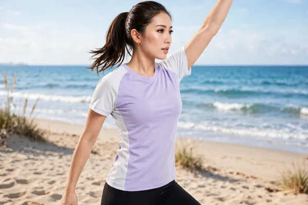 Lavender_Short_Sleeve_Activewear_T-Shirt_for_Women