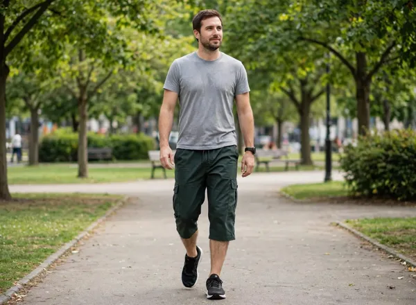 Green_Cargo_Knee-Length_Shorts_for_Men
