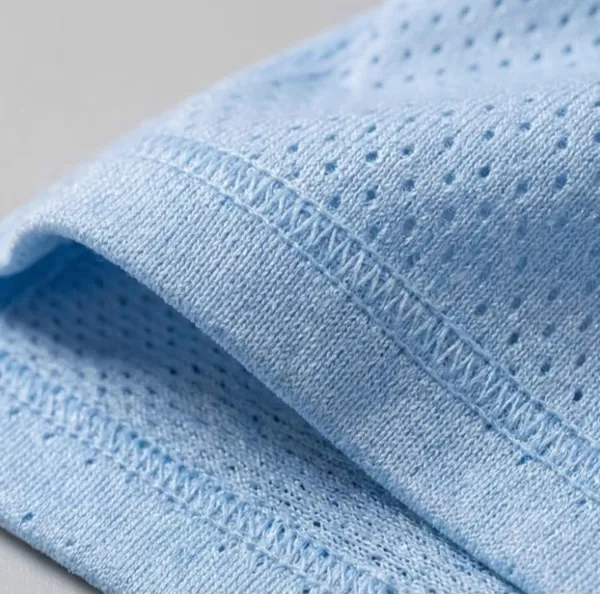 Light_Blue_Mesh_Regular_Fit_Sports_T-Shirt_For_Men